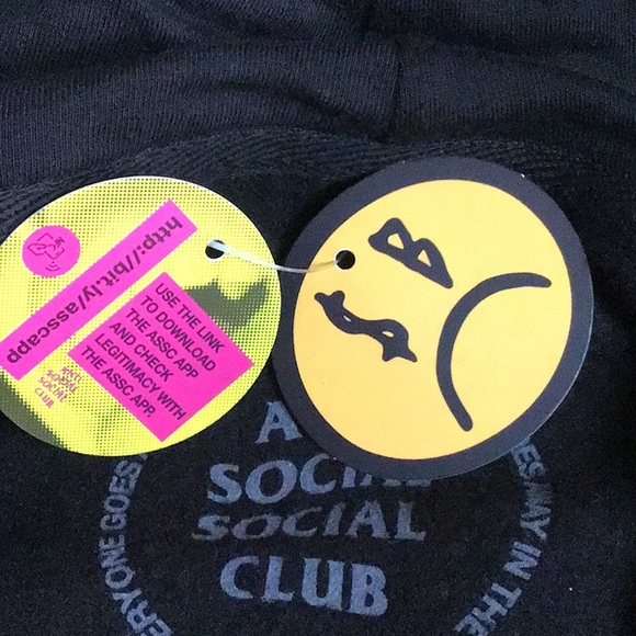 Anti Social Social Club x Sad Boys black hoodie NWT, size large - Picture 9 of 10